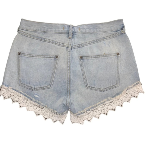 Free People Lacey Denim Cutoff Shorts - Picture 3 of 8
